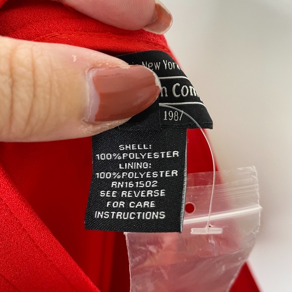 J. Peterman Co Red Dress Pants Sz. 10 NWOT - Picture 8 of 9